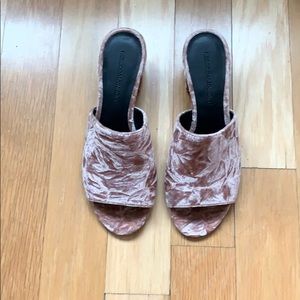 Rebecca Minkoff Crushed Velvet Mules